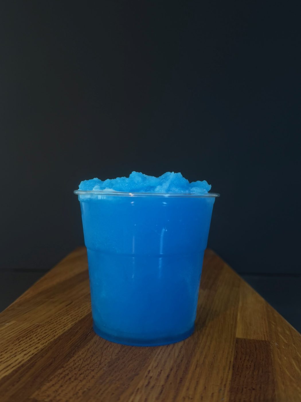 Revala blue frozen slush drink