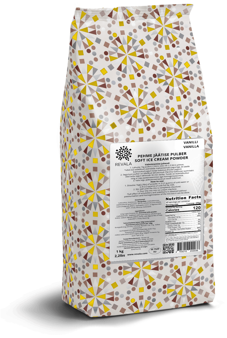 Revala Vanilla soft ice cream powder pack